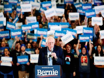 Le candidat à l'investiture démocrate pour la présidentielle américaine Bernie Sanders, le 16 février 2020 à Denver dans le Colorado - Jason Connolly [AFP/Archives]