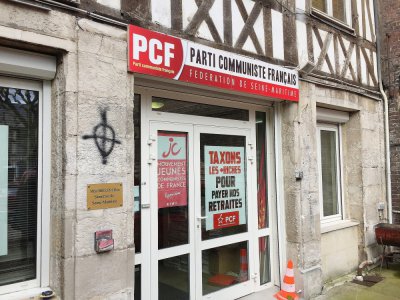 Un individu a été interpellé en marge de la manifestation contre la réforme des retraites à Rouen ce jeudi 20 février. - PCF 76