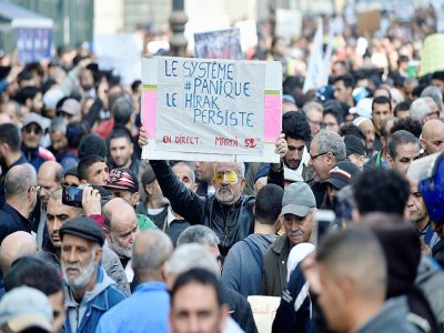 Manifestation antigouvernementale à Alger, le 18 février 2020 - RYAD KRAMDI [AFP/Archives]