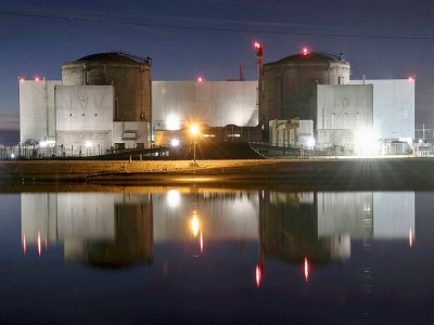 La centrale nucléaire de Fessenheim, au bord du Grand Canal d'Alsace, le 21 février 2020 dans le Haut-Rhin - SEBASTIEN BOZON [AFP]