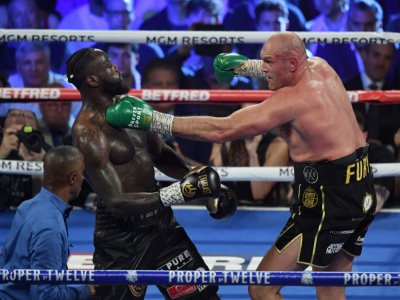 Combat entre les boxeurs britannique Tyson Fury et américain Deontay Wilder, le 22 février 2020 à Las Vegas - Mark RALSTON [AFP]