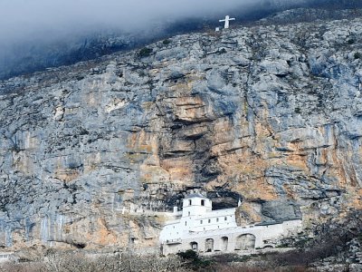 Le monastère d'Ostrog, au centre du Montenegro, le 12 février 2020 - Savo PRELEVIC [AFP]