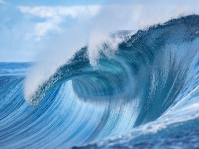 La vague magique de Teahupoo à Tahiti, le 28 août 2019 - brian bielmann [AFP/Archives]