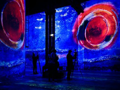 Une oeuvre de Marc Chagall projetée à l'Atelier des Lumières, le 26 février 2020 à Paris - Philippe LOPEZ [AFP]