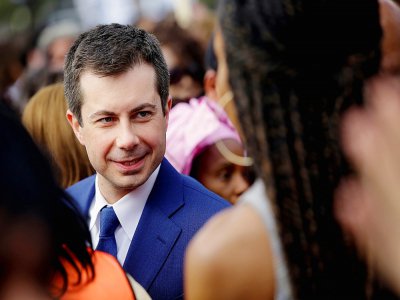L'ancien maire de South Bend, Pete Puttigieg, le 1er mars 2020. Il a quitté la course à la Maison Blanche - Joshua Lott [AFP]