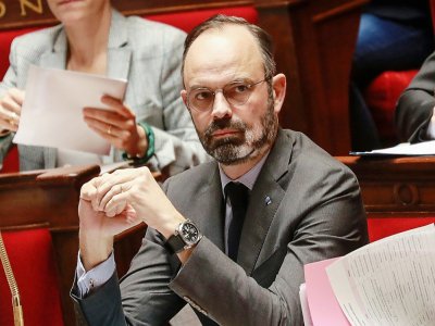 Le Premier ministre Edouard Philippe sur les bancs de l'Assemblée le 25 février 2020 - Ludovic Marin [AFP]