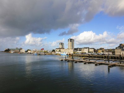 L'aménagement du Quai Lawton Collins est au cœur des débats entre les quatre candidats aux élections municipales : Benoît Arrivé, David Margueritte, Barzin Viel-Bonyadi, et Sonia Krimi. - Jean Michel Enault/Cherbourg-en-Cotentin