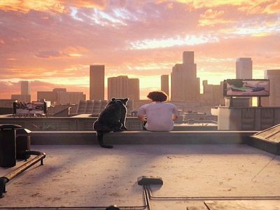 Le Normand Rilès sur un rooftop à Los Angeles avec un puma, une scène on ne peut plus banale... - Puma France