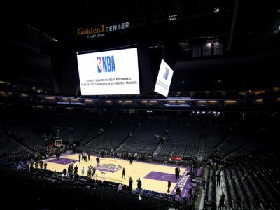 La salle des Sacramento Kings après le report du match contre les New Orleans Pelicans en raison de la propagation du coronavirus le 12 mars 2020 - EZRA SHAW [GETTY IMAGES NORTH AMERICA/AFP]