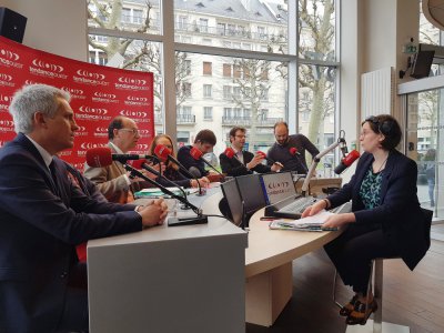 Le 4 mars, les candidats ont débattu à Caen, avant le premier tour des municipales - Charlotte Hautin