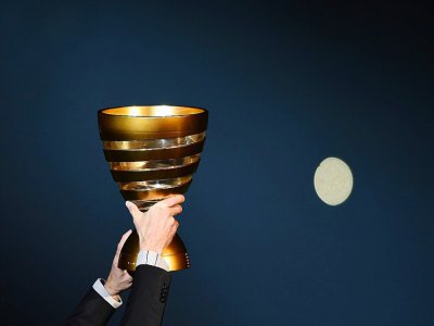 La finale de la Coupe de la Ligue, Paris SG - Lyon, est elle déjà reportée à une date à déterminer au mois de mai - NICOLAS TUCAT [AFP/Archives]