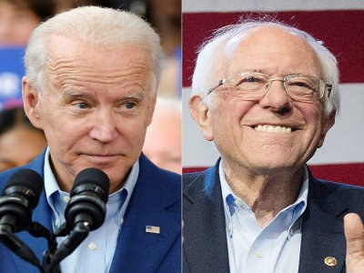 Joe Biden et Bernie Sanders - Mark Felix, Mark RALSTON [AFP]