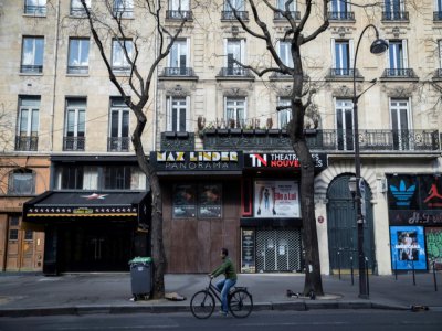 Cinémas, théâtres et restaurants fermés à Paris en pleine épidémie de coronavirus, le 15 mars 2020 - Thomas SAMSON [AFP]