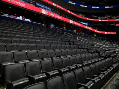 Les tribunes de la salle des Washington Wizards avant le match de NBA de la franchise contre les New York Knicks le 10 mars 2020 - Patrick Smith [GETTY IMAGES NORTH AMERICA/AFP/Archives]