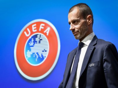 Le président de l'UEFA Aleksandar Ceferin, le 4 décembre 2019 à Nyon - Fabrice COFFRINI [AFP/Archives]