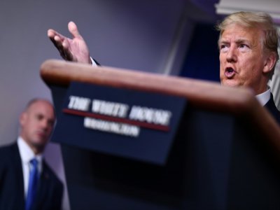 Le président américain Donald Trump, à la Maison Blanche le 17 mars 2020 - Brendan Smialowski [AFP]