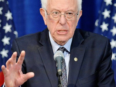 Bernie Sanders, le 11 mars 2020 à Burlington (Vermont) - Joseph Prezioso [AFP/Archives]