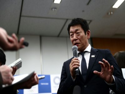 Le Japonais Morinari Watanabe, chargé d'organiser le tournoi de qualification olympique pour la boxe, le 23 mai 2019 à Tokyo - Behrouz MEHRI [AFP/Archives]