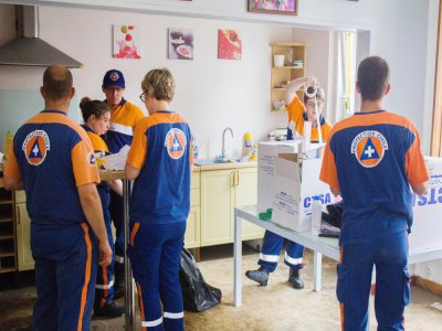 À Alençon, la gestion du centre de confinement des SDF face au coronavirus a été confiée aux bénévoles de la Protection civile. - onfroy reinold
