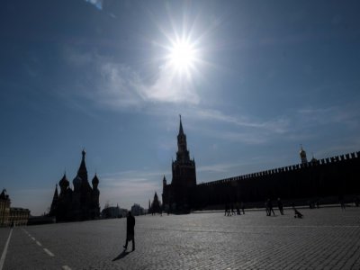 La Place Rouge à Moscou, le 26 mars 2020 - Yuri KADOBNOV [AFP]