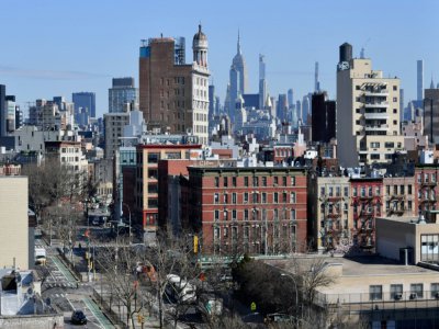 Une vue de Manhattan, le 27 mars 2020 à New York - Angela Weiss [AFP]