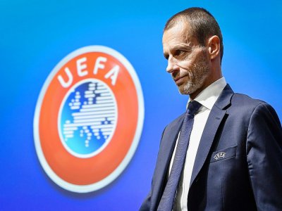 Le président de l'UEFA Aleksander Ceferin au siège de l'instance, le 5 décembre 2019 à Nyon - Fabrice COFFRINI [AFP/Archives]