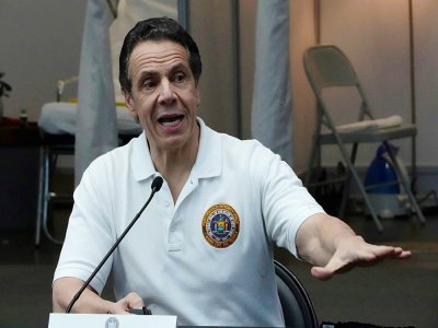Andrew Cuomo, le 27 mars 2020 à New York - Bryan R. Smith [AFP]