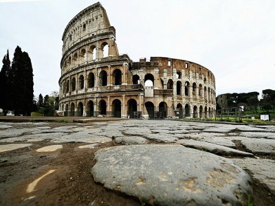 Le Colisée de Rome, le 28 mars 2020 - Vincenzo PINTO [AFP]