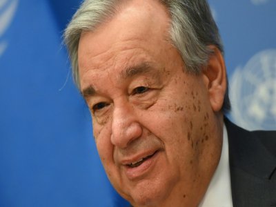 Le secrétaire général de l'ONU Antonio Guterres, à New York le 4 février 2020 - Angela Weiss [AFP/Archives]