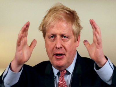 Le Premier ministre britannique Boris Johnson s'adresse à la presse, le 12 mars 2020, depuis le 10 Downing Street sur sa politique face au coronavirus - SIMON DAWSON [POOL/AFP]