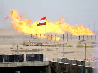 Champ de pétrole en Irak le 3 mars 2016 - HAIDAR MOHAMMED ALI [AFP/Archives]