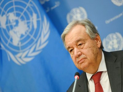 Le chef de l'ONU, Antonio Guterres, le 4 février 2020 à New York - Angela Weiss [AFP/Archives]