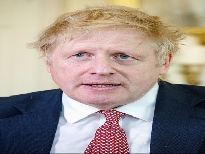 Le Premier ministre britannique Boris Johnson après son hospitalisation, à Londres le 12 avril 2020 - Pippa FOWLES [10 Downing Street/AFP/Archives]