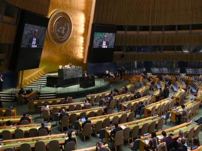 L'Assemblée générale de l'ONU à New York, le 30 octobre 2009 à l'occasion d'un discours d'Abdulqawi Ahmed Yusuf, président de la Cour internationale de justice. - TIMOTHY A. CLARY [AFP/Archives]