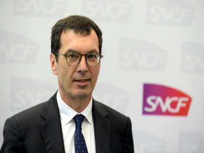 Le PDG de la SNCF, Jean-Pierre Farandou, le 28 février 2020 à Saint-Denis, dans le nord de Paris - ERIC PIERMONT [AFP/Archives]