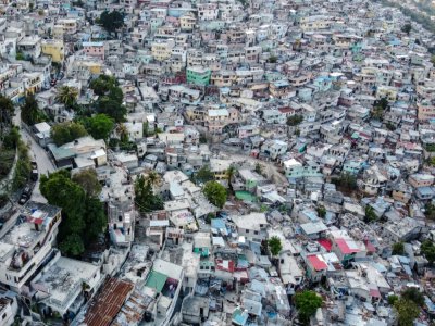 Vue aérienne d'un quartier de Port-au-Prince, le 12 mars 2020 à Haïti - CHANDAN KHANNA [AFP/Archives]