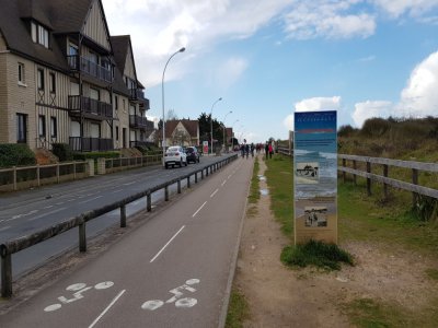 La piste cyclable sera accessible à Ouistreham.