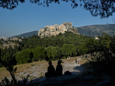 L'Acropole à Athènes le 5 mai 2020 - Louisa GOULIAMAKI [AFP]