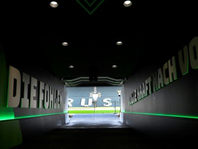 Le tunnel qui mène au terrain du Borussia Park, le stade de l'équipe de football de Mönchengladbach le 10 mars 2020 - Ina FASSBENDER [AFP/Archives]