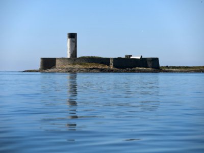 Le fort Cigogne sur l'archipel finistérien des Glénans, le 18 mai 2020 au large de Fouesnant - Fred TANNEAU [AFP]