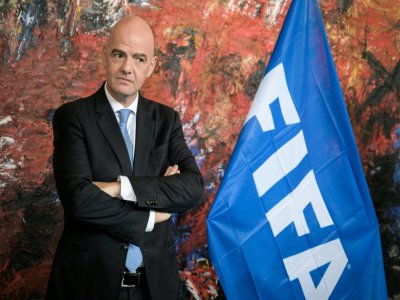 Le président de la Fédération internationale de football (Fifa), Gianni Infantino, à Genève, le 4 octobre 2019 - FABRICE COFFRINI [AFP/Archives]