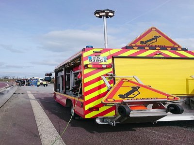6 blessés dans une collision entre deux voitures dans la Manche. - SDIS 50