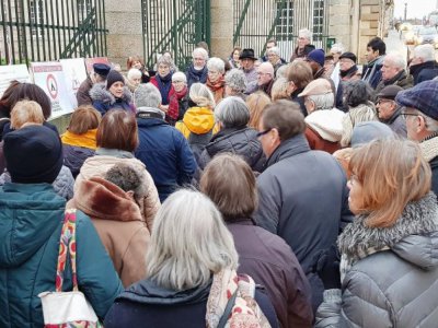 Manifestation de soutien à Zuhal Pardès, le 4 février devant la préfecture de l'Orne.