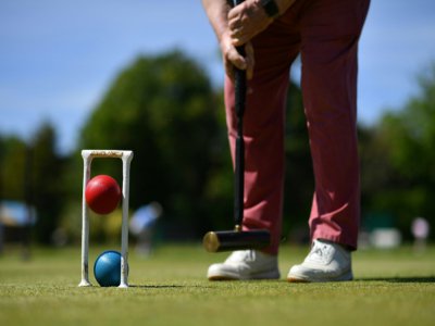 Croquet players in Britain have returned to action after the coronavirus lockdown - Ben STANSALL [AFP]