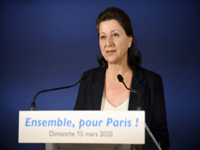 Agnès Buzyn après le premier tour des municipales à Paris, le 15 mars 2020 - Julien DE ROSA [POOL/AFP/Archives]