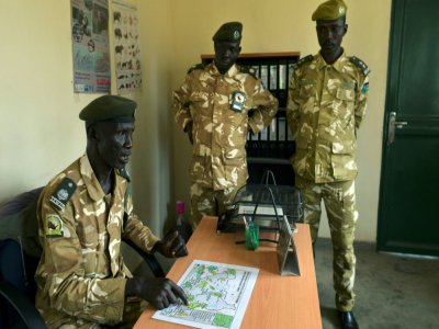 Des rangers dans le parc national de Boma au Soudan du Sud, le 4 février 2020 - TONY KARUMBA [AFP]