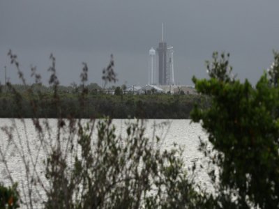 Les chances de temps favorable étaient estimées à 60% pour le lancement prévu mercredi 27 mai 2020, depuis le Centre spatial Kennedy - Gregg Newton [AFP]