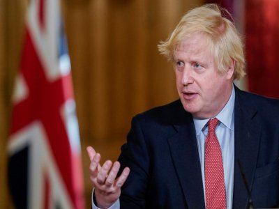 Boris Johnson à Downing Street le 25 mai 2020 - Andrew PARSONS [10 Downing Street/AFP]