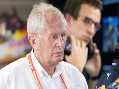 L'Autrichien Helmut Marko, un des dirigeants de l'écurie de Formule 1 Red Bull Racing, à Spielberg, le 28 juin 2019 - GEORG HOCHMUTH [APA/AFP/Archives]
