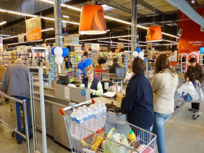 Une collecte alimentaire a débuté le vendredi 29 mai et se poursuit jusqu'au samedi 30 mai à l'entrée de plusieurs supermarchés d'Evreux. (Illustration) -  